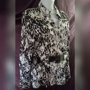 Como Belted Stretch Top